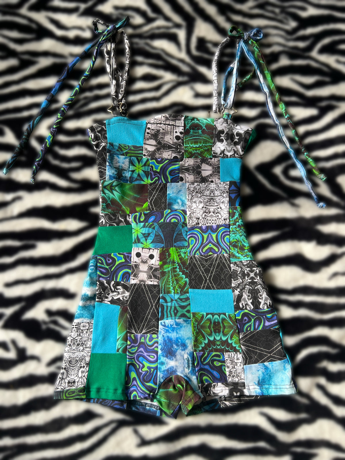 patchy stardust romper