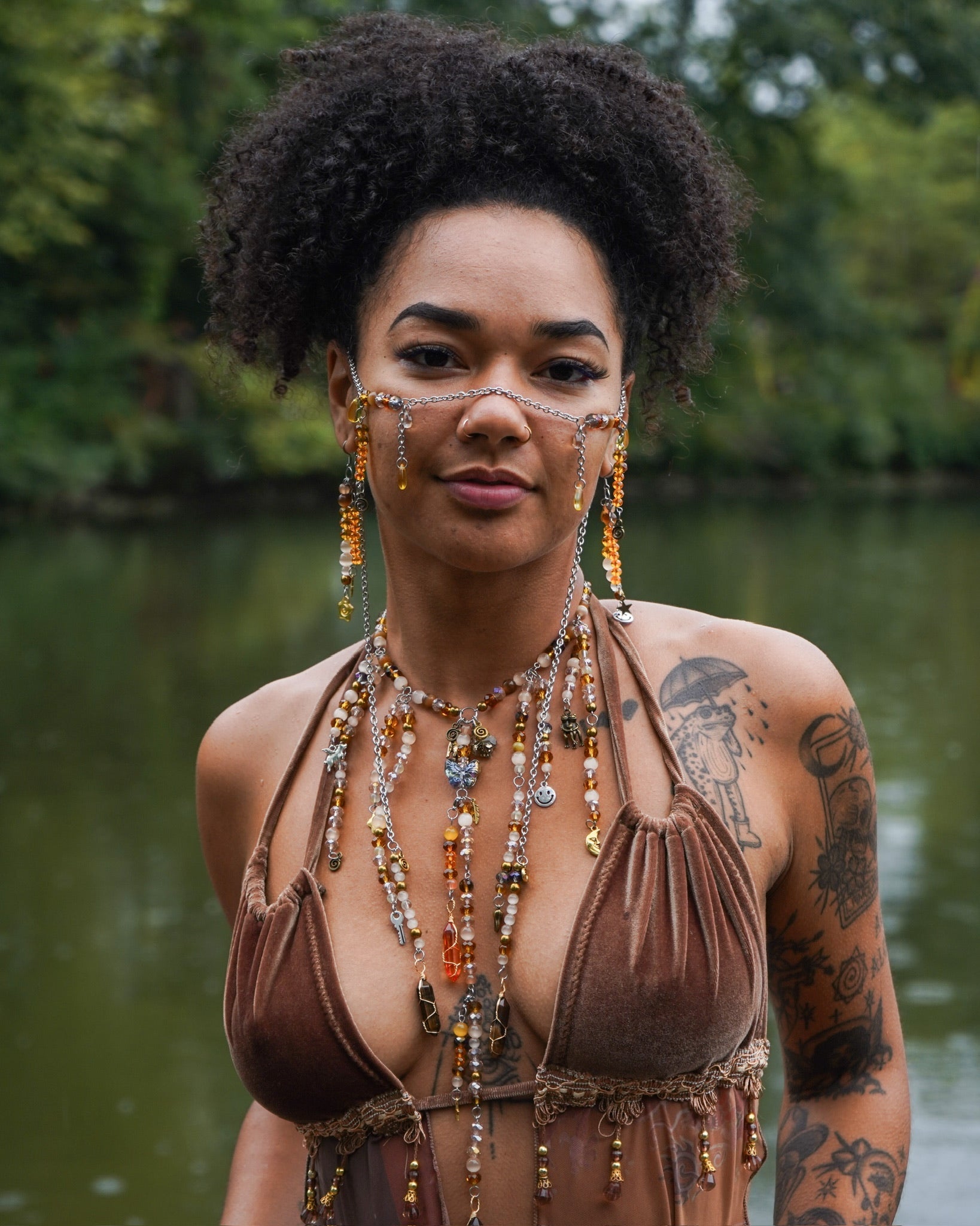 Custom Tatum Set - Drip Chain + Earrings + Face Chain