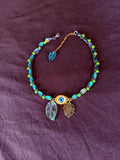 Glass Crystal Third Eye Choker