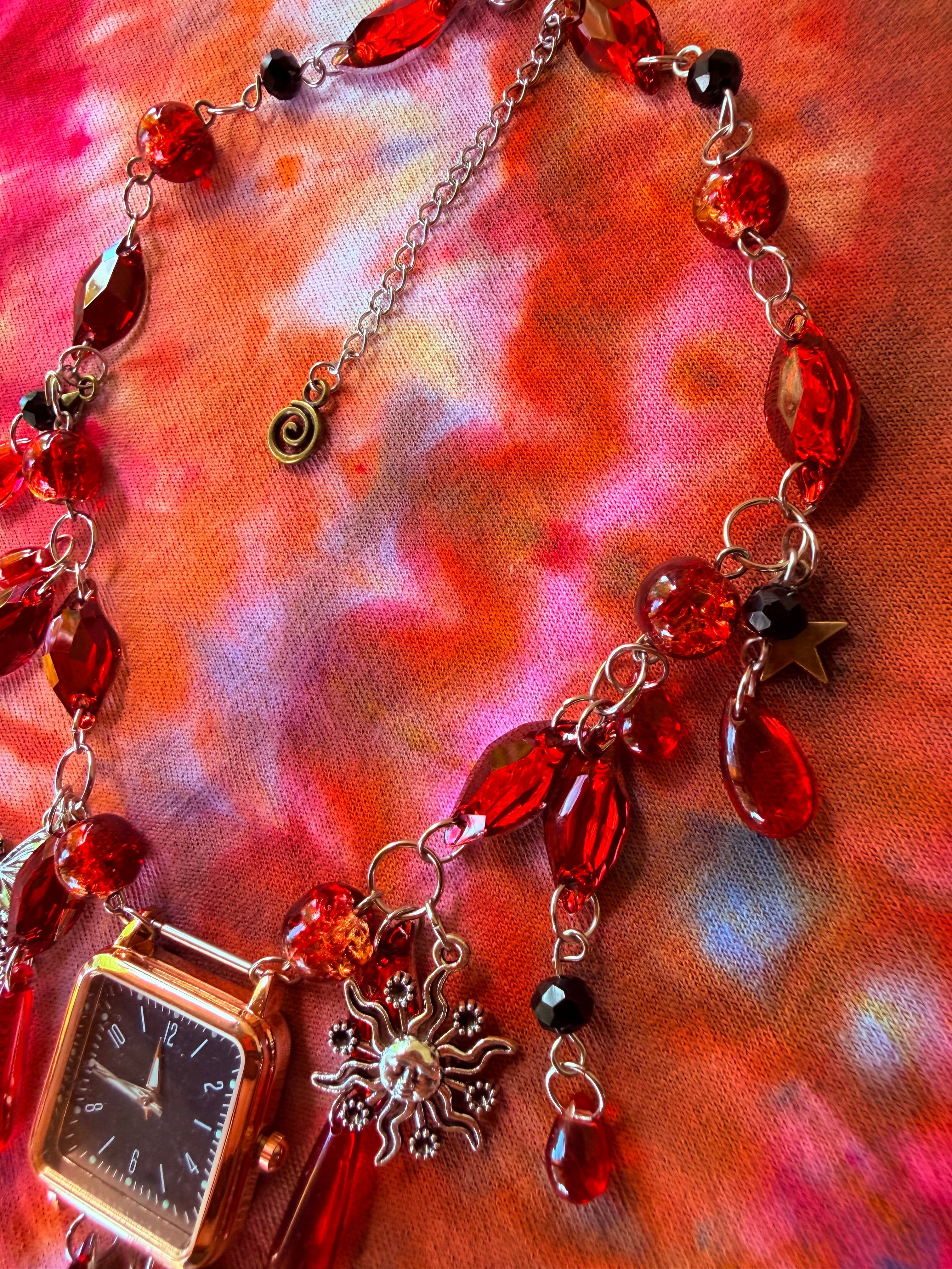 Devil’s Schedule - Resin Crystal Charm Choker