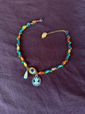 Glass Crystal Third Eye Choker