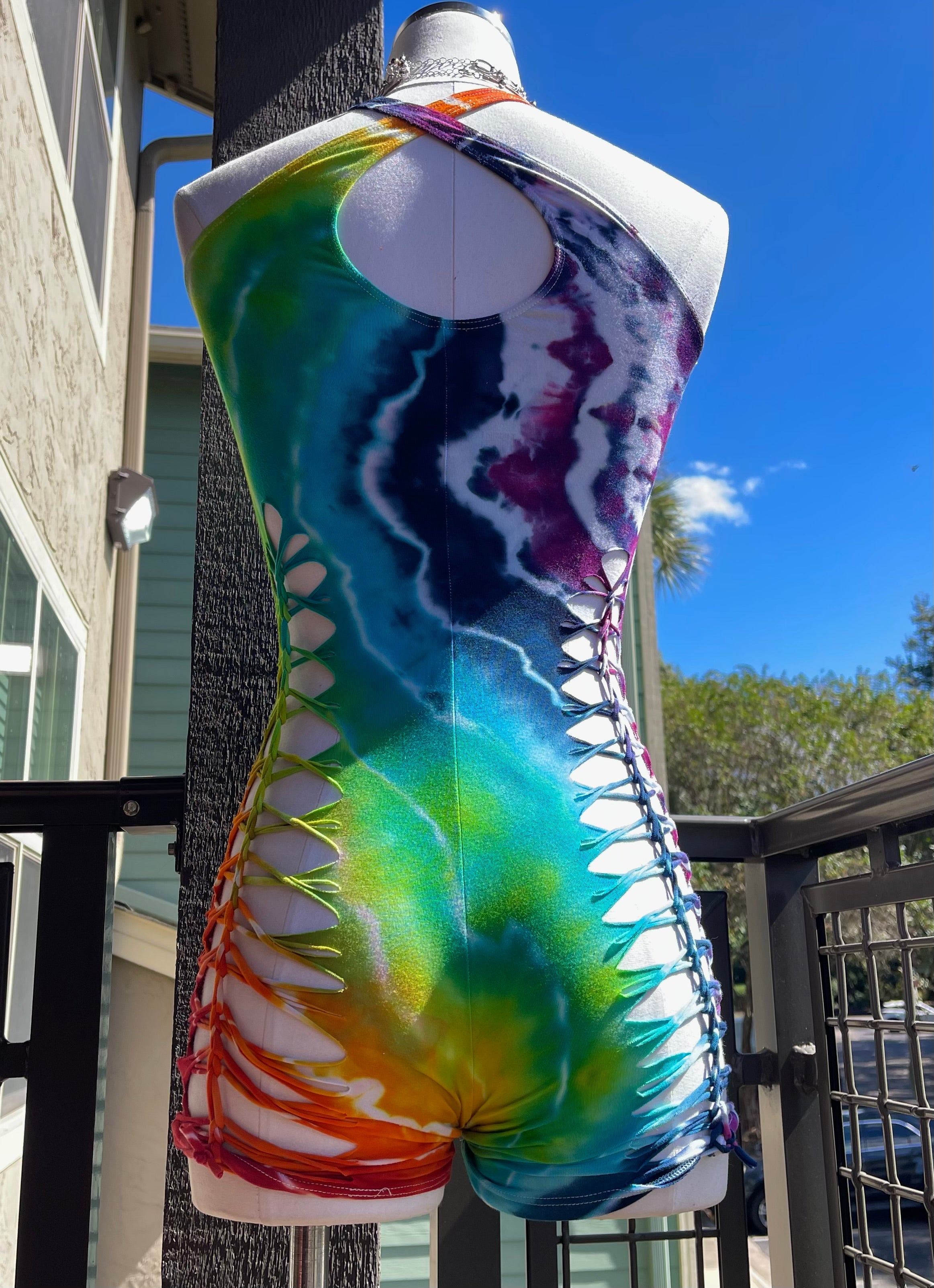 Rainbow Tie Dye Romper (ᴍᴀᴅᴇ ᴛᴏ ᴏʀᴅᴇʀ)