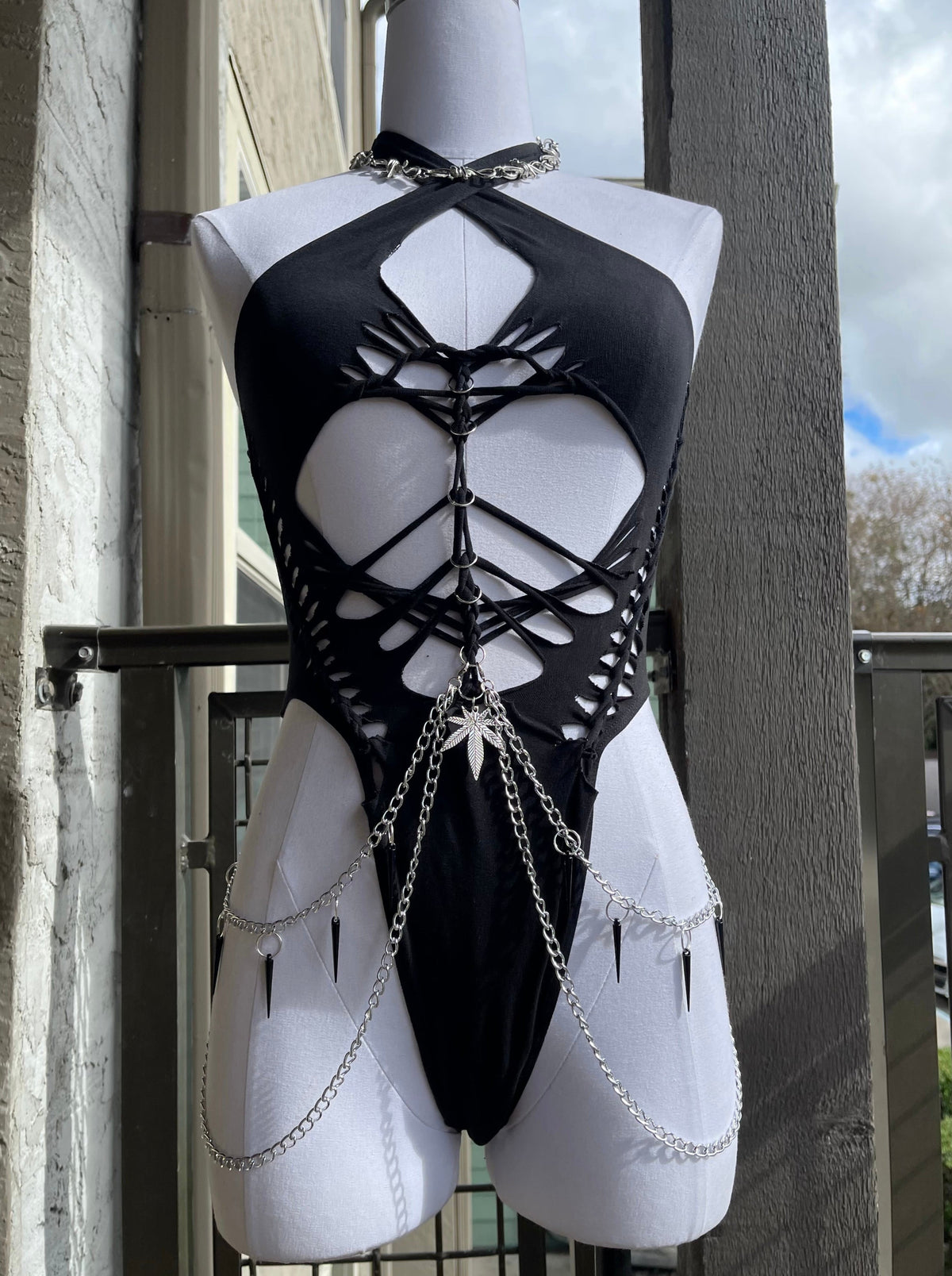 Midnight Ganja Bodysuit (ᴍᴀᴅᴇ ᴛᴏ ᴏʀᴅᴇʀ)