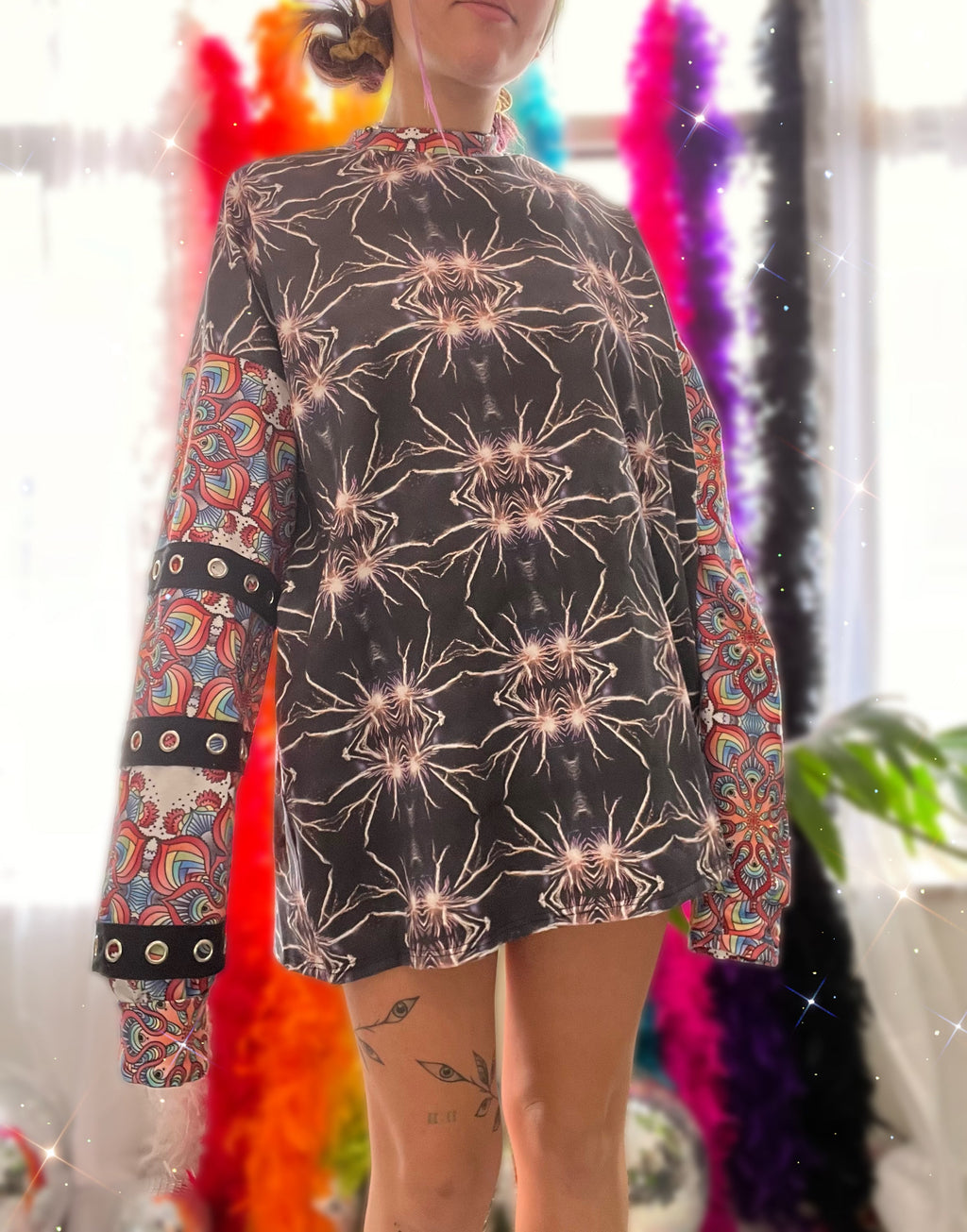eyelet long sleeve