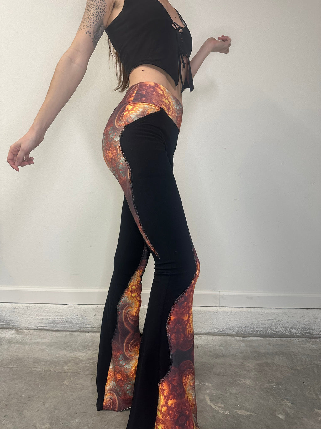 MTO Gilded Supernova Flare Leggings