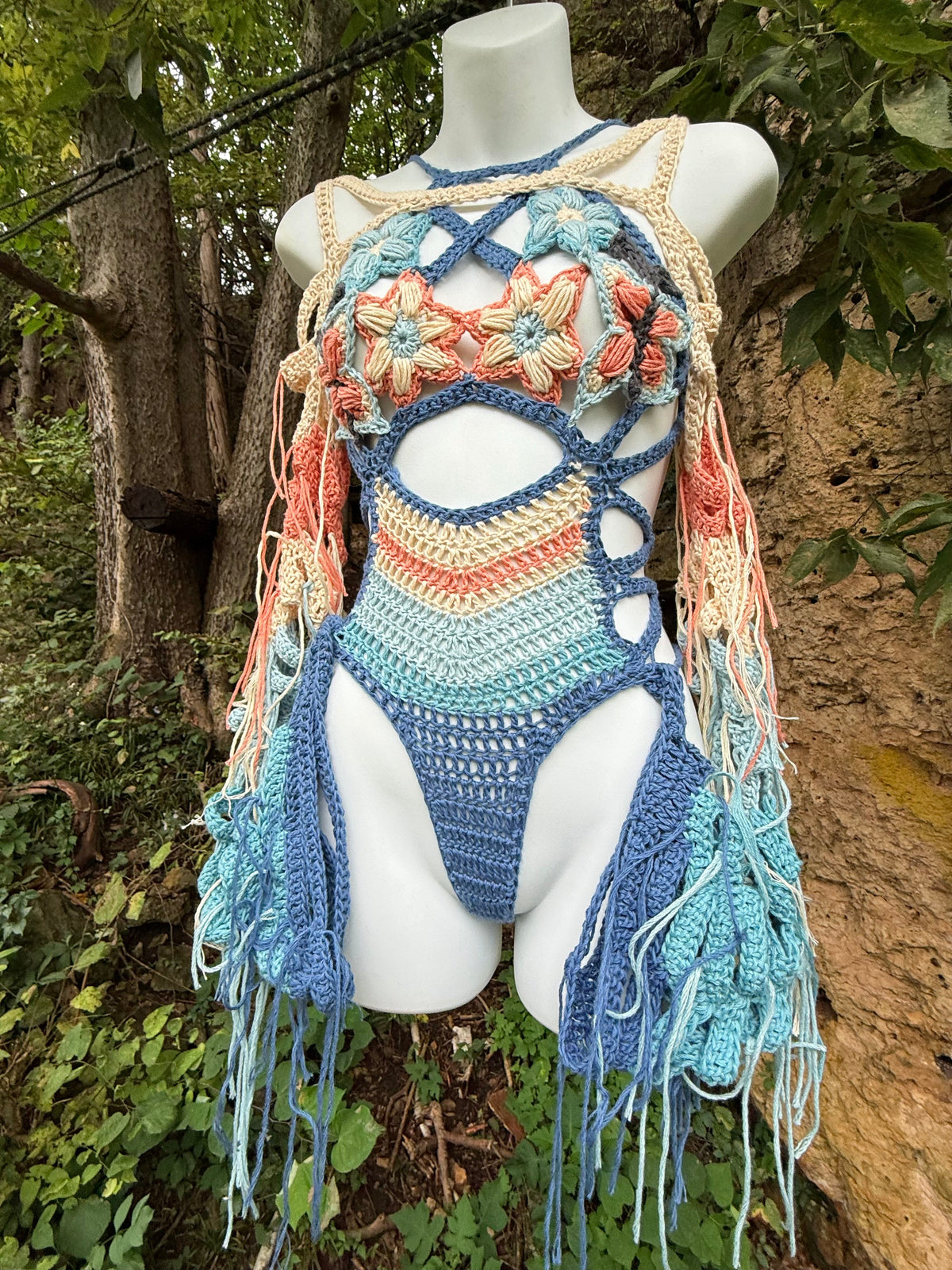 By the Sea Jungle Goddess Bodysuit and SleevesXS