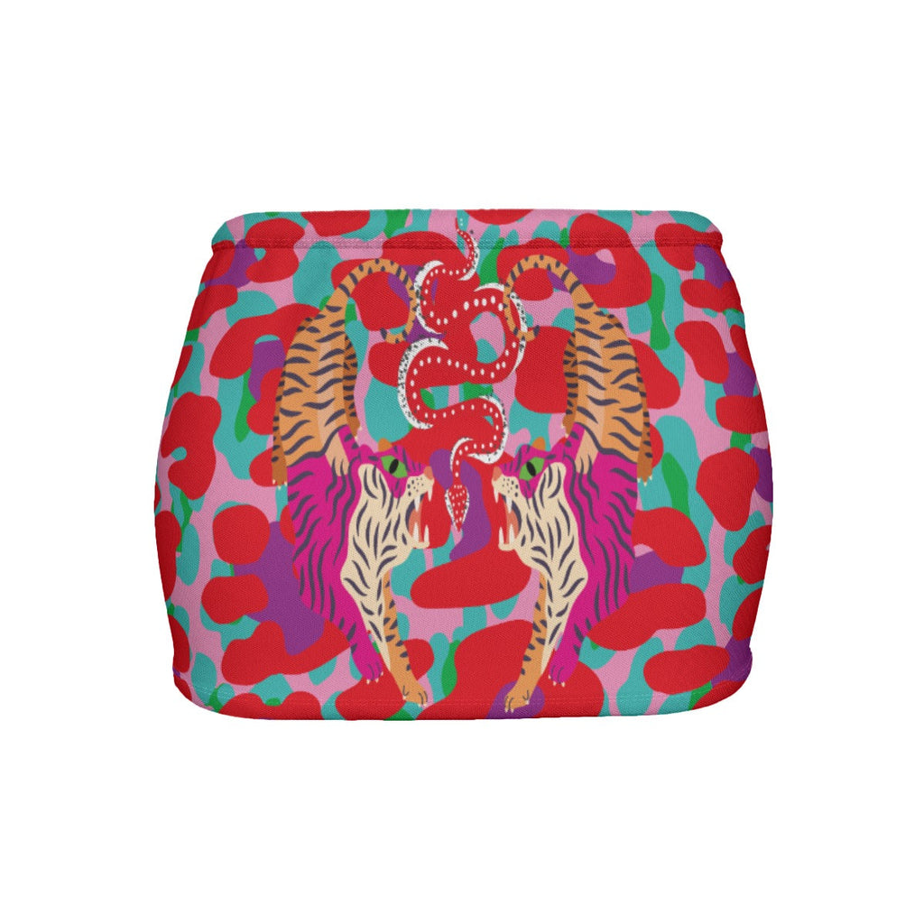 Tiger Balm Paw  Women's Slinky Micro Mini Skirt