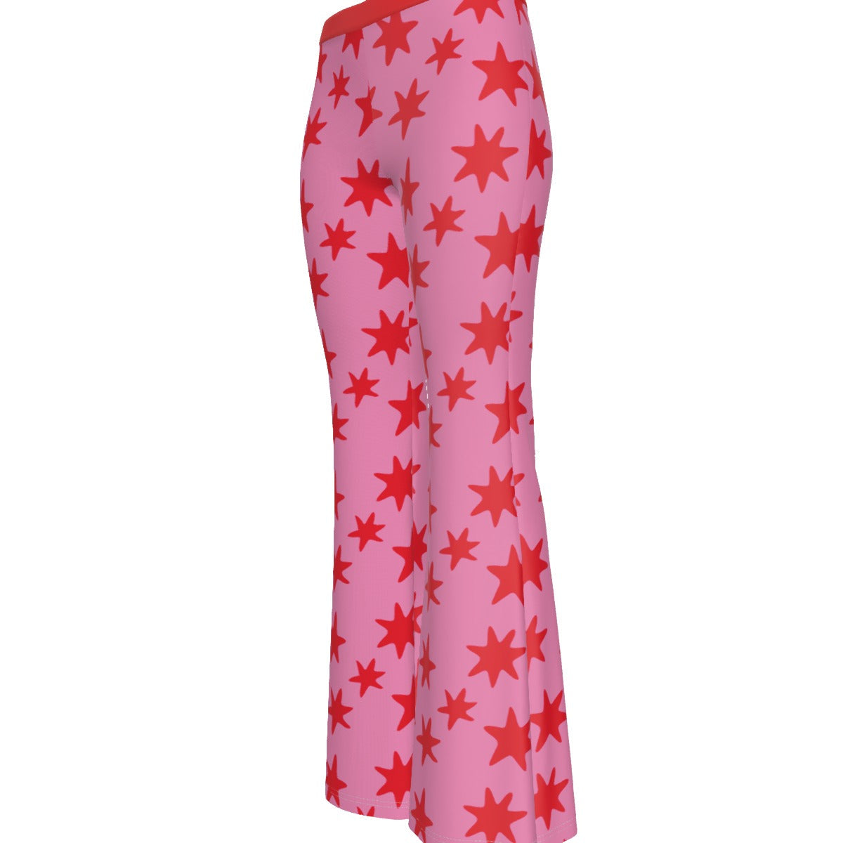 Cosmic Lady  Women's High Elastic Flare Pants