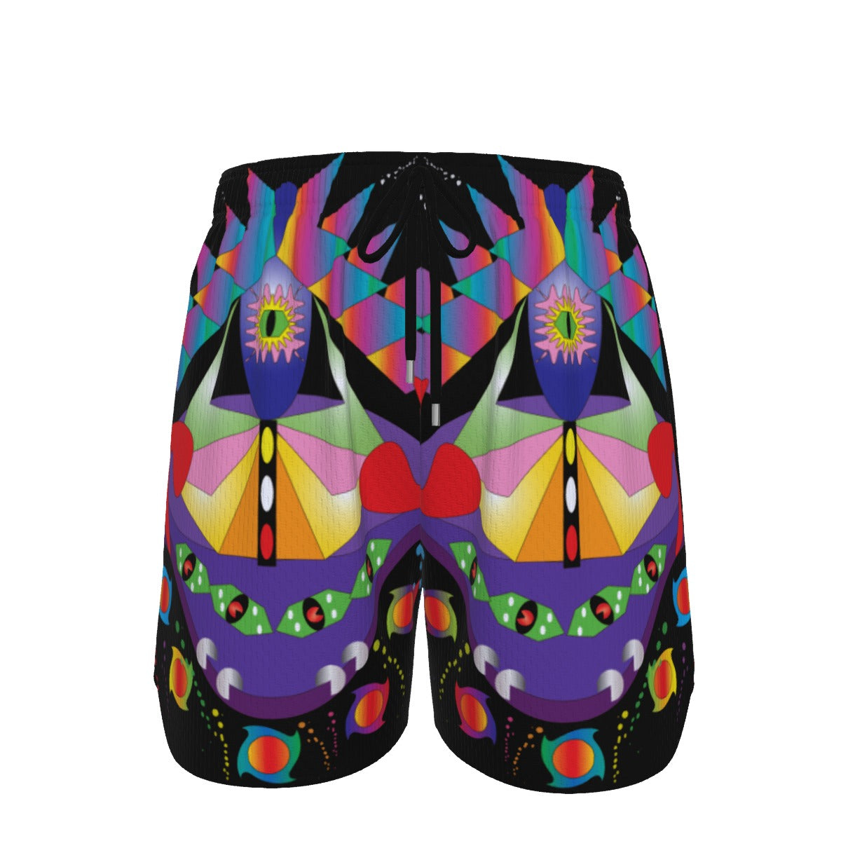 Techno Beats Men's Side Split Running Sport Shorts