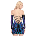 Gen Z  Women's Off-shoulder Back Lace-up Dress