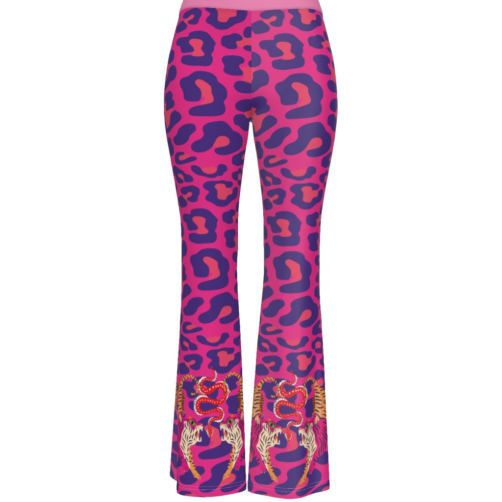 Tiger Balm Purple Women's High Elastic Flare Pants