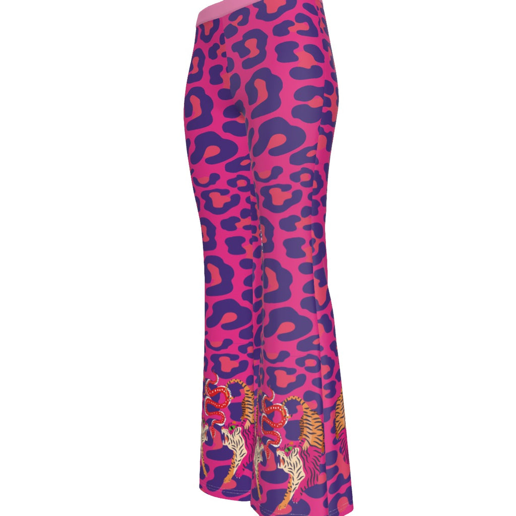 Tiger Balm Purple Women's High Elastic Flare Pants