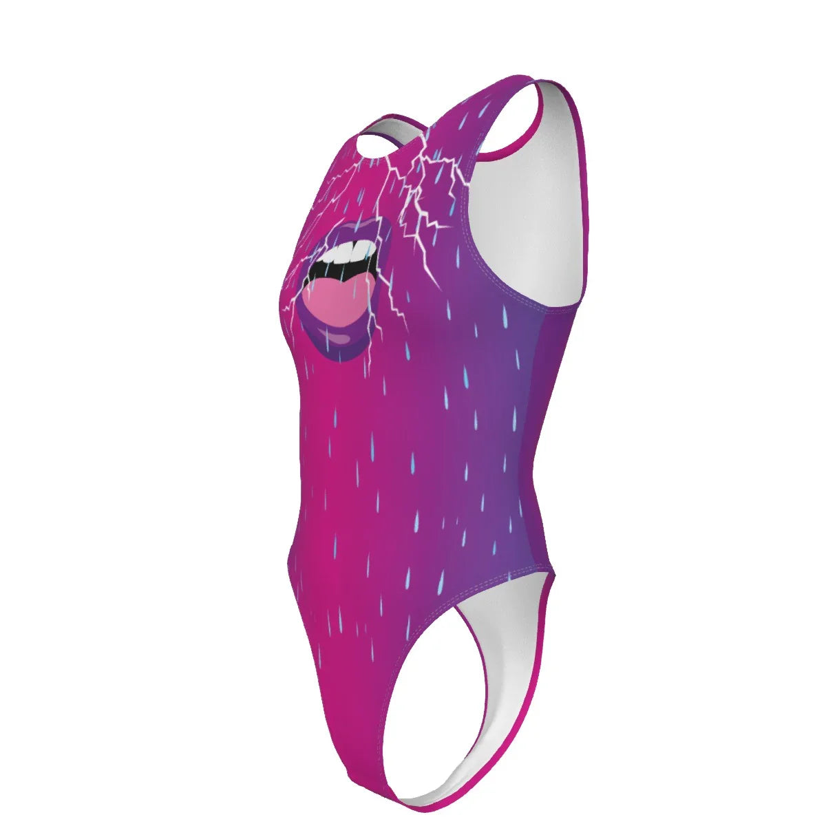 Chromatica Rain Women's Tank Bodysuit with Gloves