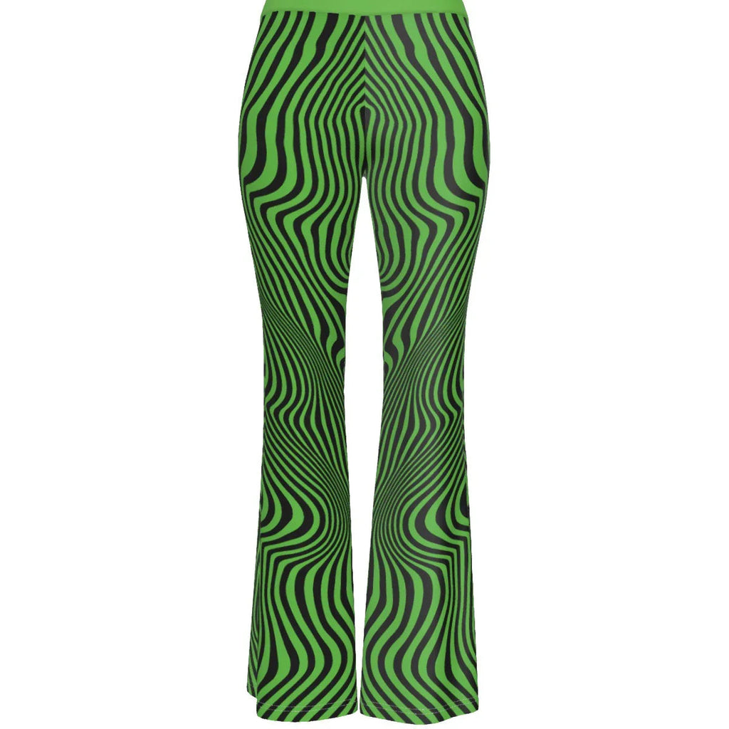 Moxie Hologram Women's High Elastic Flare Pants