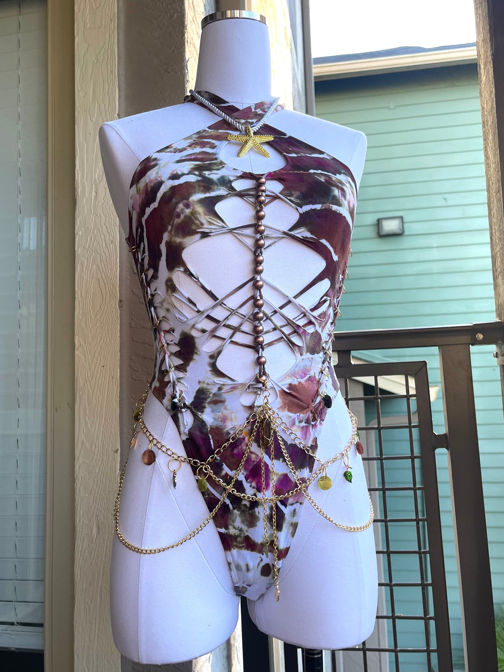 Shiitake Mushroom Geode Bodysuit (ᴍᴀᴅᴇ ᴛᴏ ᴏʀᴅᴇʀ)