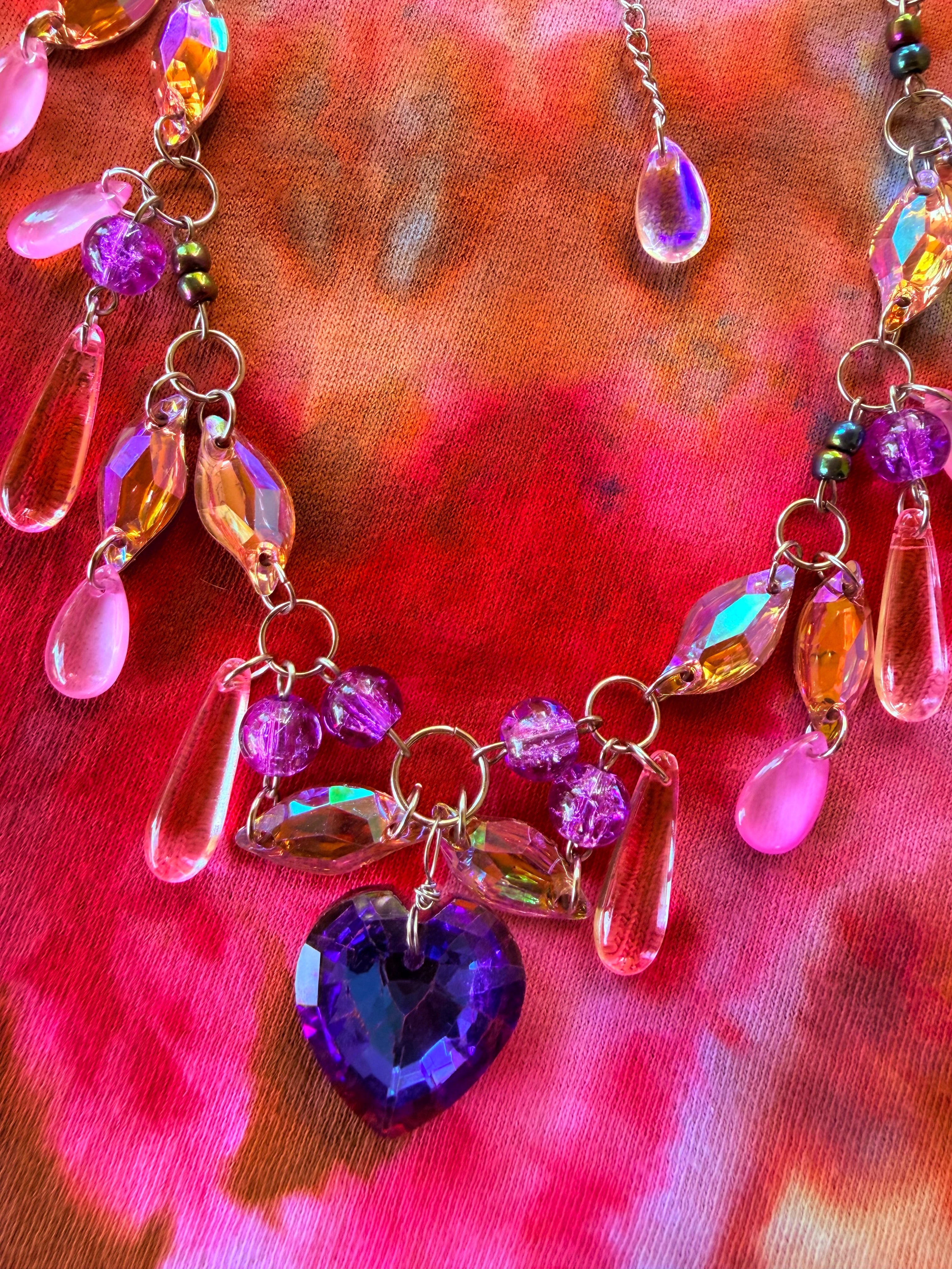 Acid Rain - Resin Crystal Charm Choker