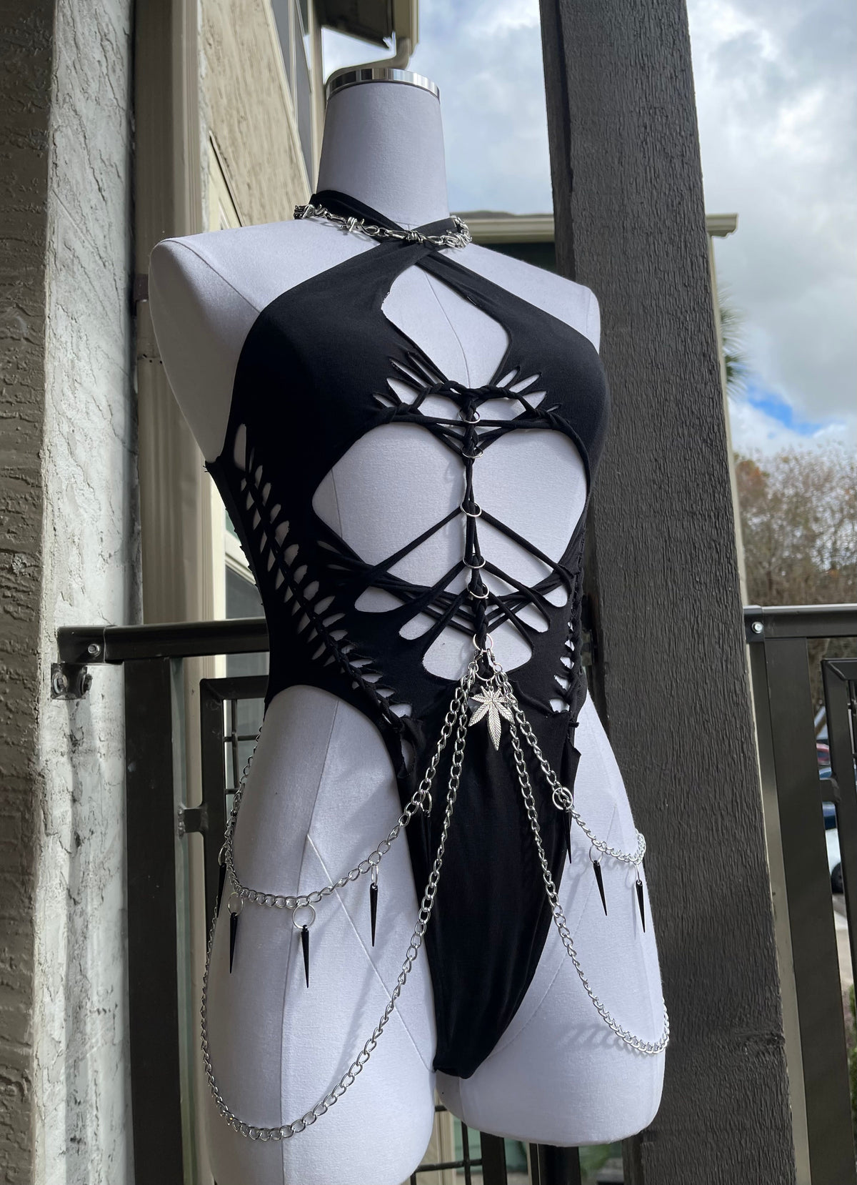 Midnight Ganja Bodysuit (ᴍᴀᴅᴇ ᴛᴏ ᴏʀᴅᴇʀ)
