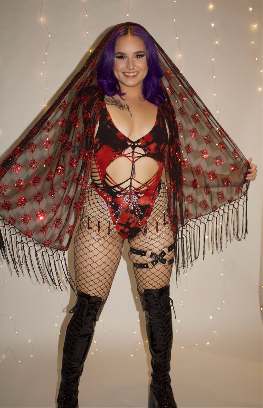 Man Eater Tie Dye Bodysuit (ᴍᴀᴅᴇ ᴛᴏ ᴏʀᴅᴇʀ)