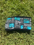 Blue Ice (XL) Patchwork Tube Top