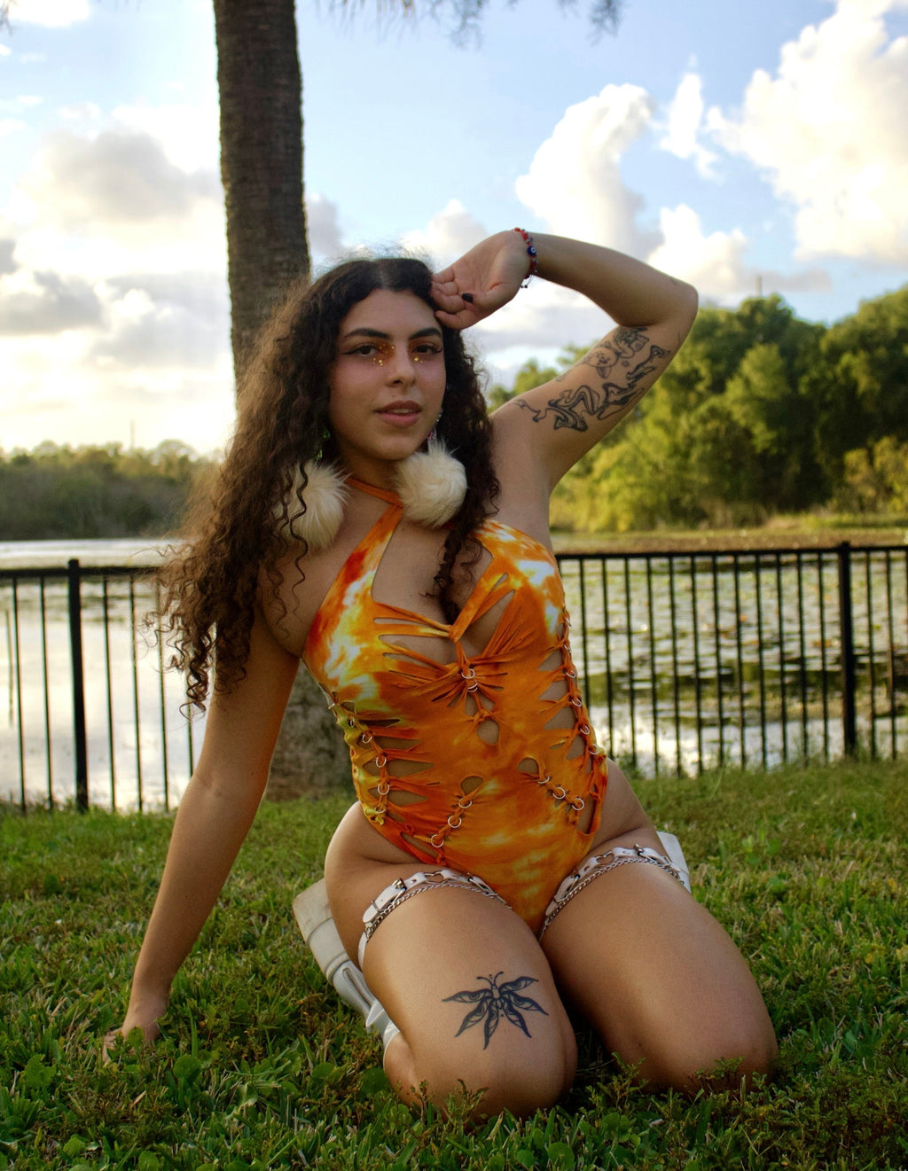 Corals Kiss Tie Dye Bodysuit (ᴍᴀᴅᴇ ᴛᴏ ᴏʀᴅᴇʀ)