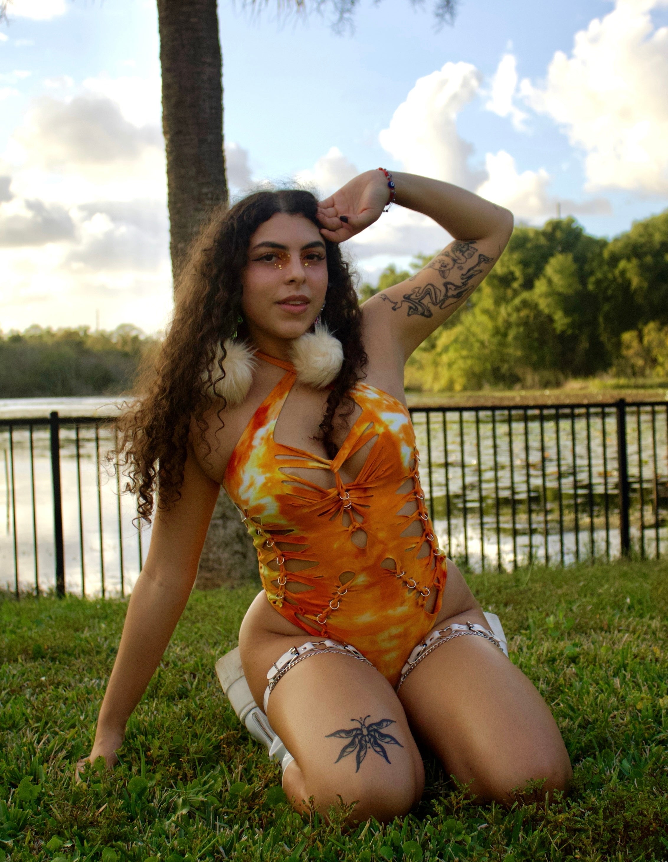 Corals Kiss Tie Dye Bodysuit (ᴍᴀᴅᴇ ᴛᴏ ᴏʀᴅᴇʀ)