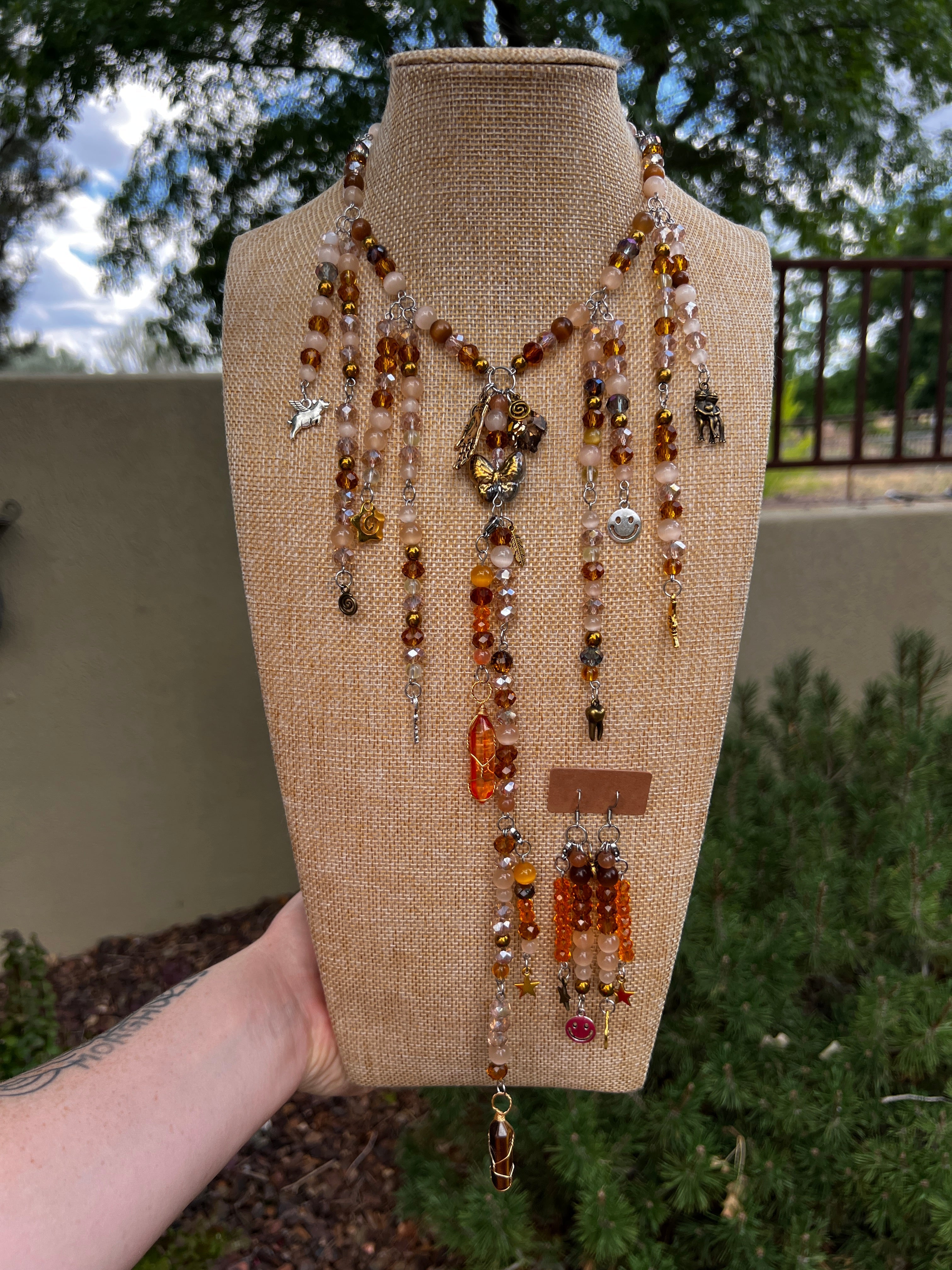 Custom Tatum Set - Drip Chain + Earrings + Face Chain