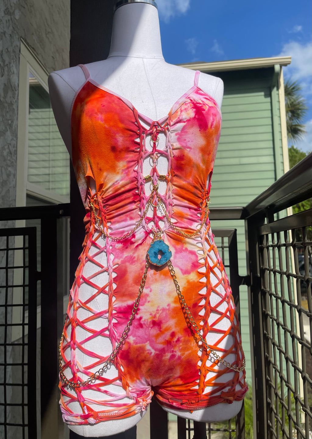 Sirens Treasure Tie Dye Romper (ᴍᴀᴅᴇ ᴛᴏ ᴏʀᴅᴇʀ)