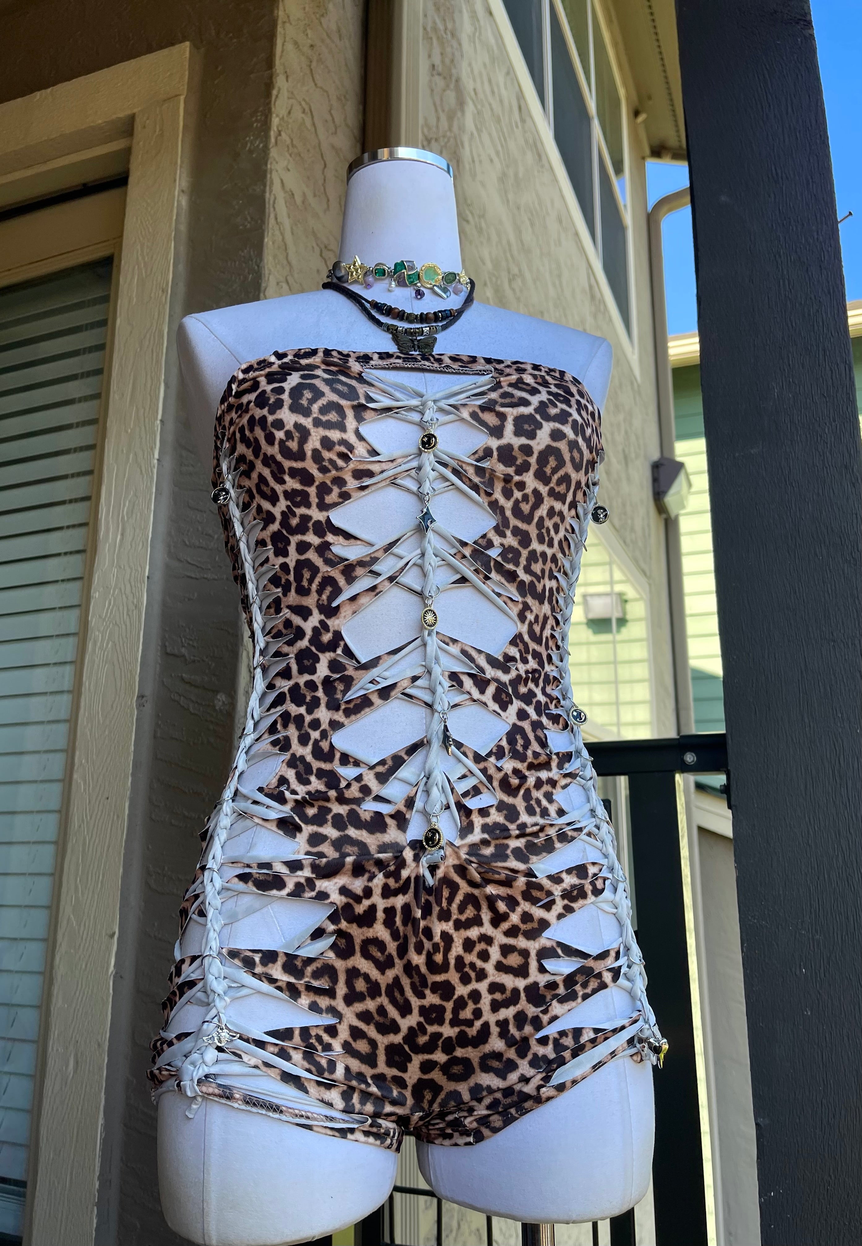 Wild Cheetah Tube Romper