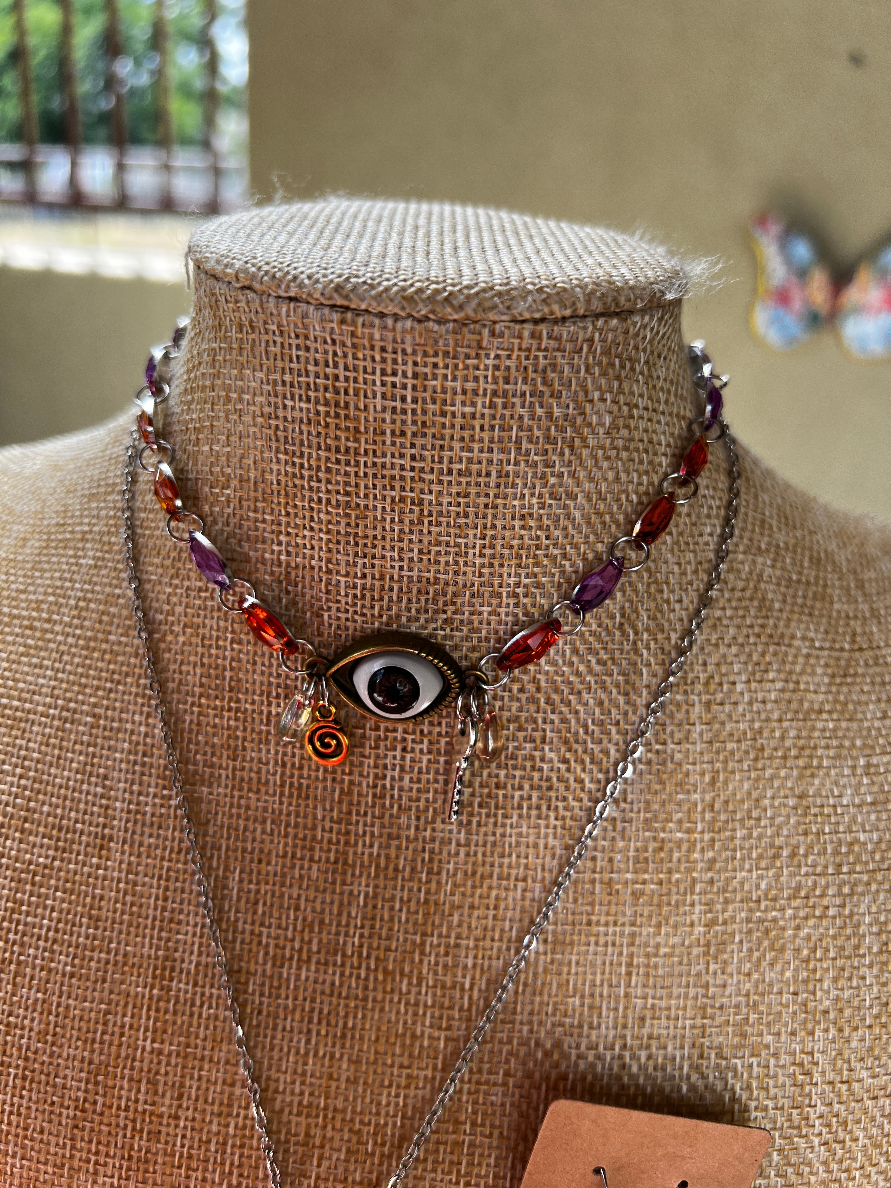Custom Venus Set - Crystal Third Eye Choker + Drip Chain + Earrings