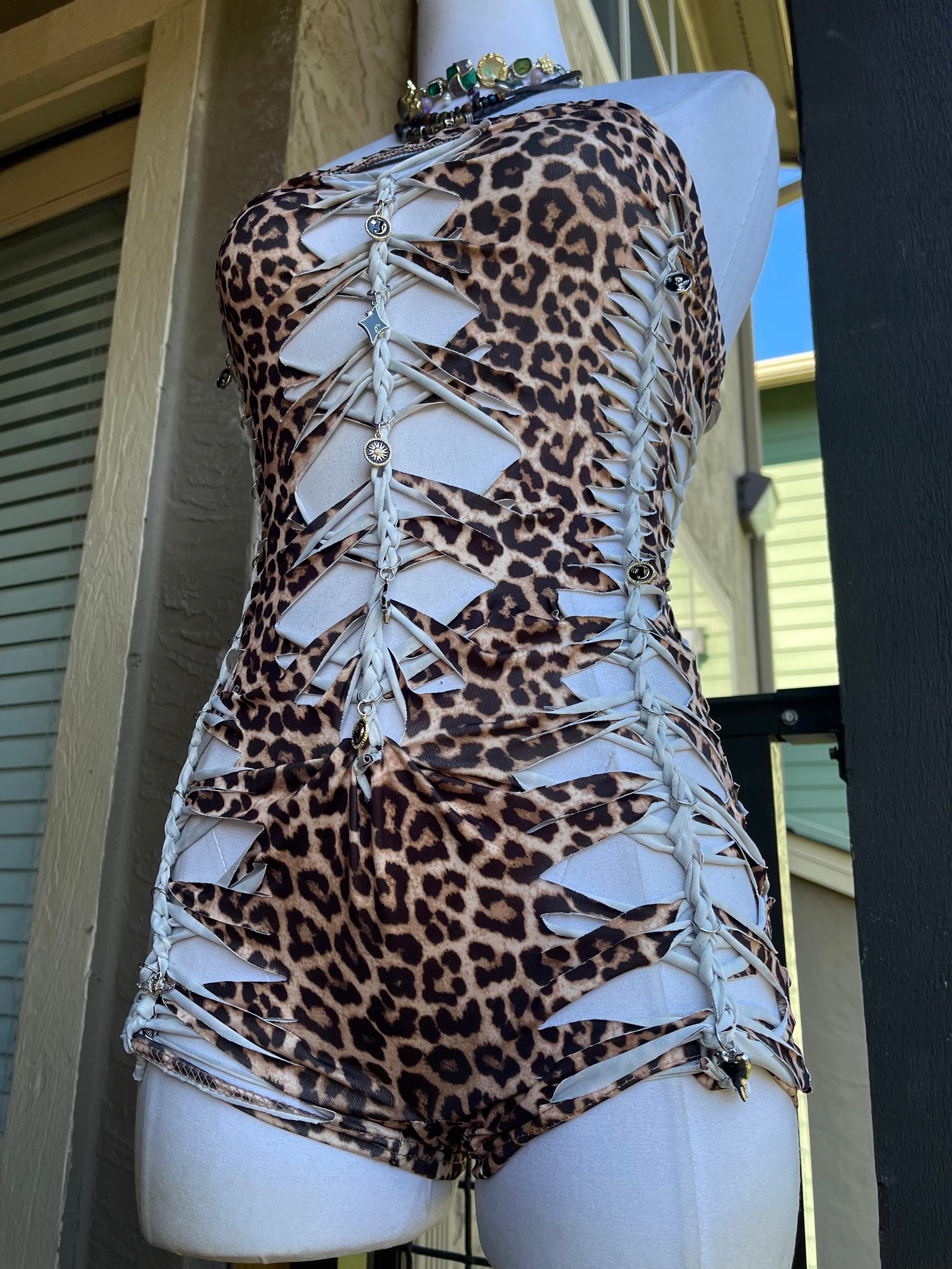 Wild Cheetah Tube Romper