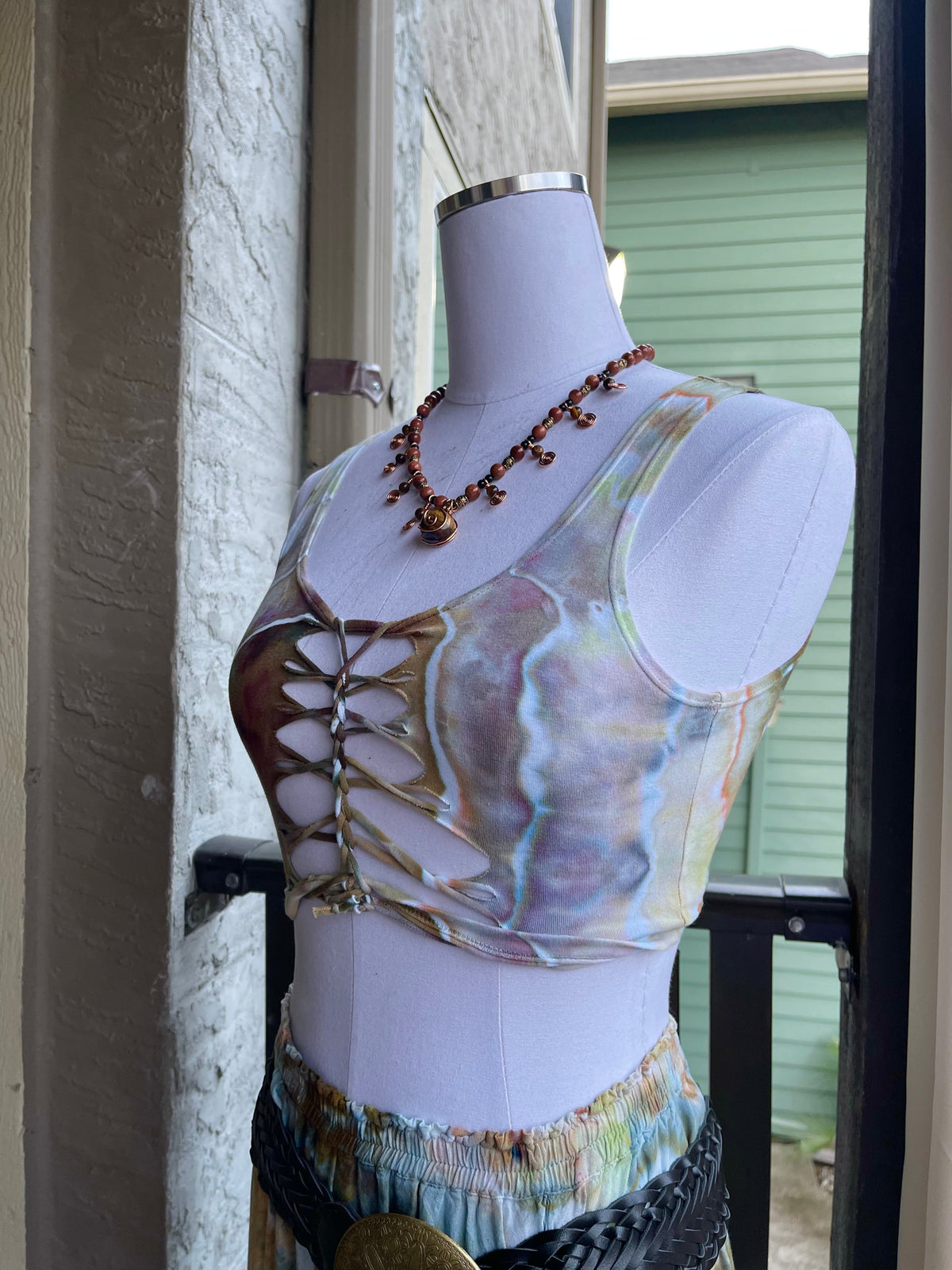 Ocean Floor Mirage Braided Tank Top (ᴍᴀᴅᴇ ᴛᴏ ᴏʀᴅᴇʀ)