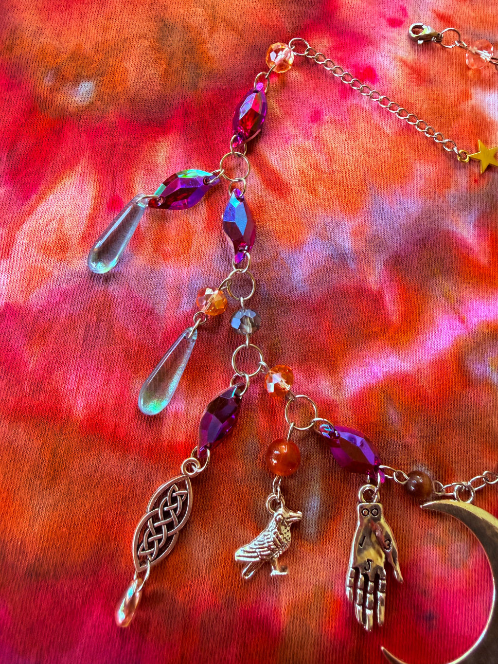 Blood Moon - Resin Crystal Charm Choker