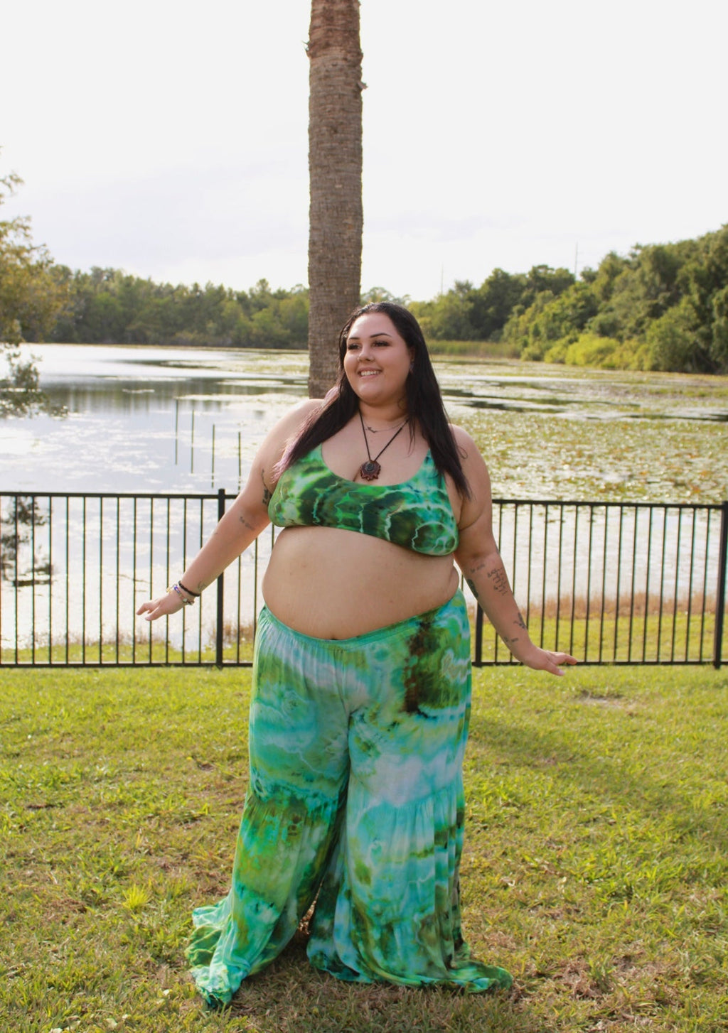 Jurassic Jade Palazzo Top (ᴍᴀᴅᴇ ᴛᴏ ᴏʀᴅᴇʀ)