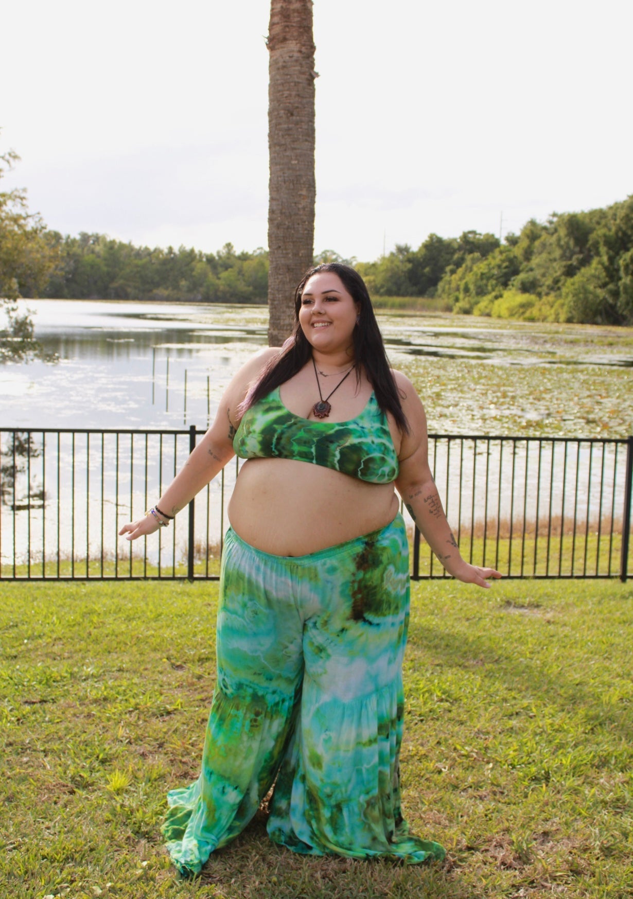 Jurassic Jade Palazzo Pants (ᴍᴀᴅᴇ ᴛᴏ ᴏʀᴅᴇʀ)