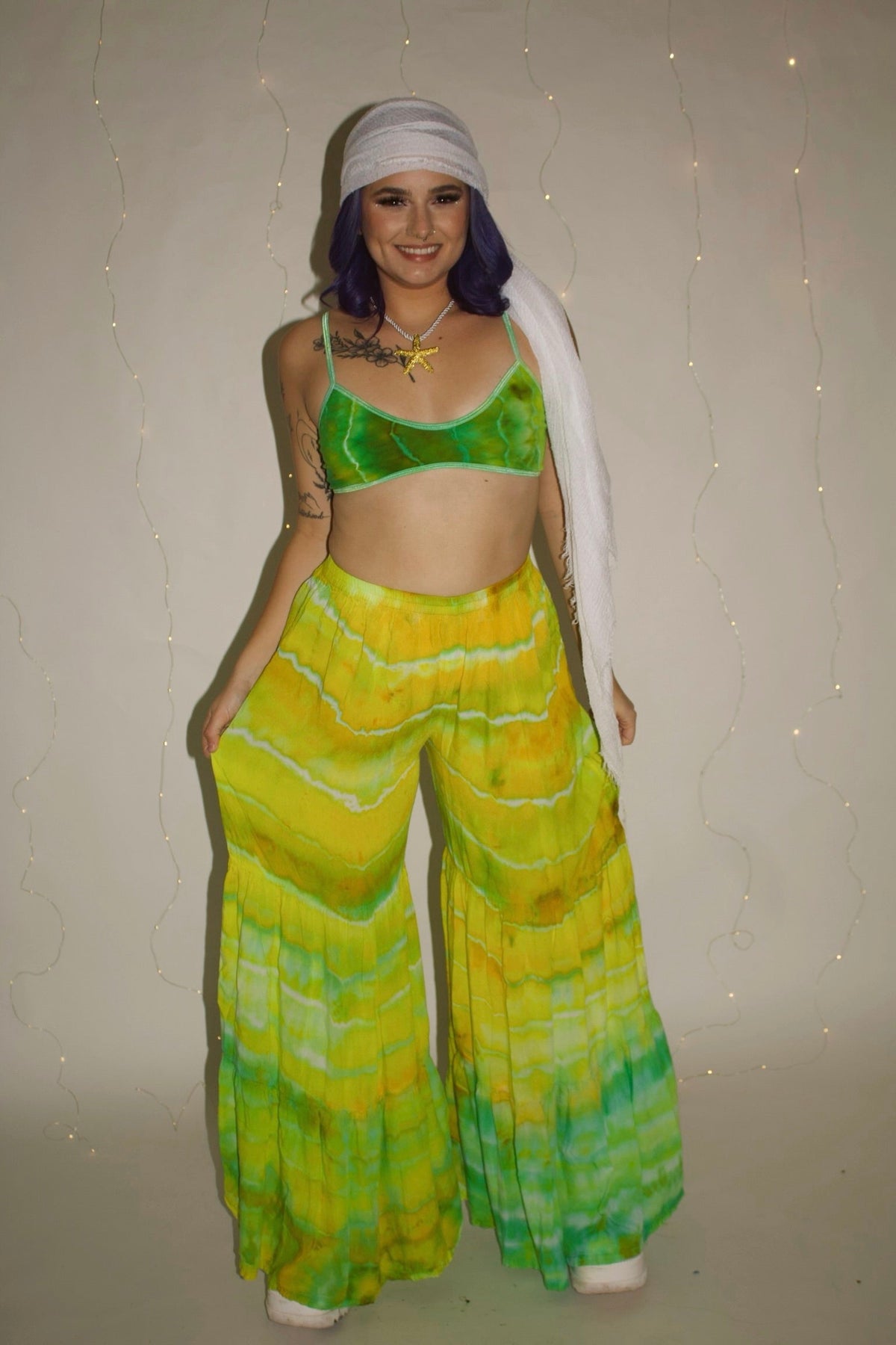 Lime Tide Palazzo Pants (ᴍᴀᴅᴇ ᴛᴏ ᴏʀᴅᴇʀ)