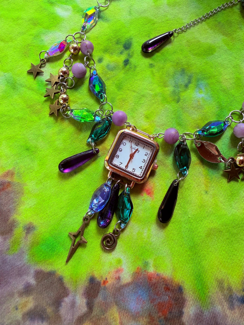 Time Wizard - Resin Crystal Charm Choker