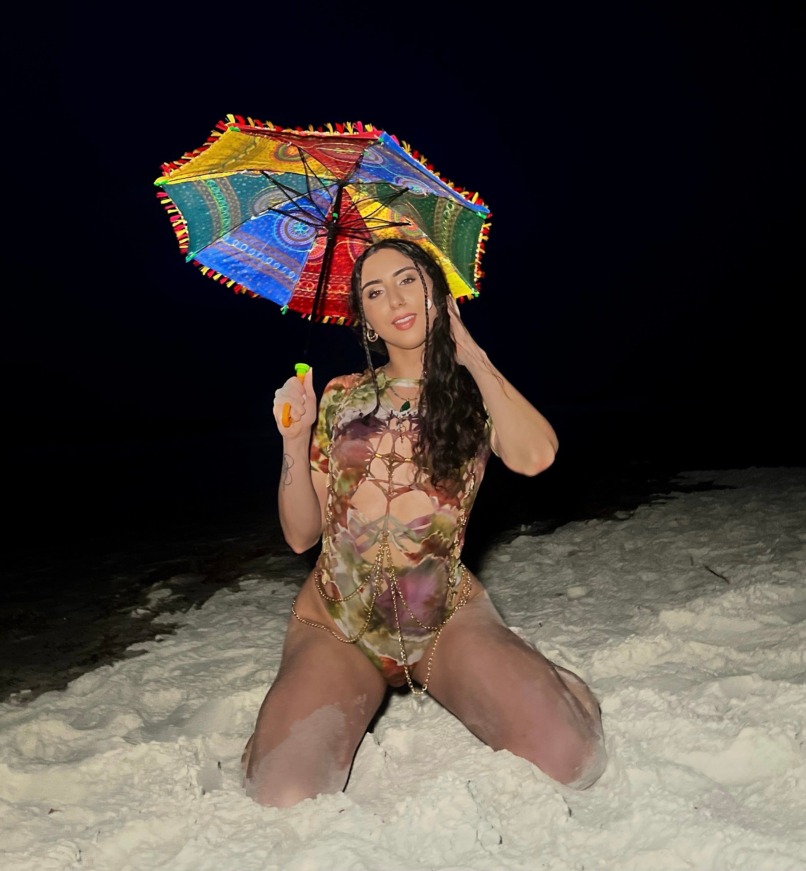Moon Worshipper Tie Dye Bodysuit (ᴍᴀᴅᴇ ᴛᴏ ᴏʀᴅᴇʀ)