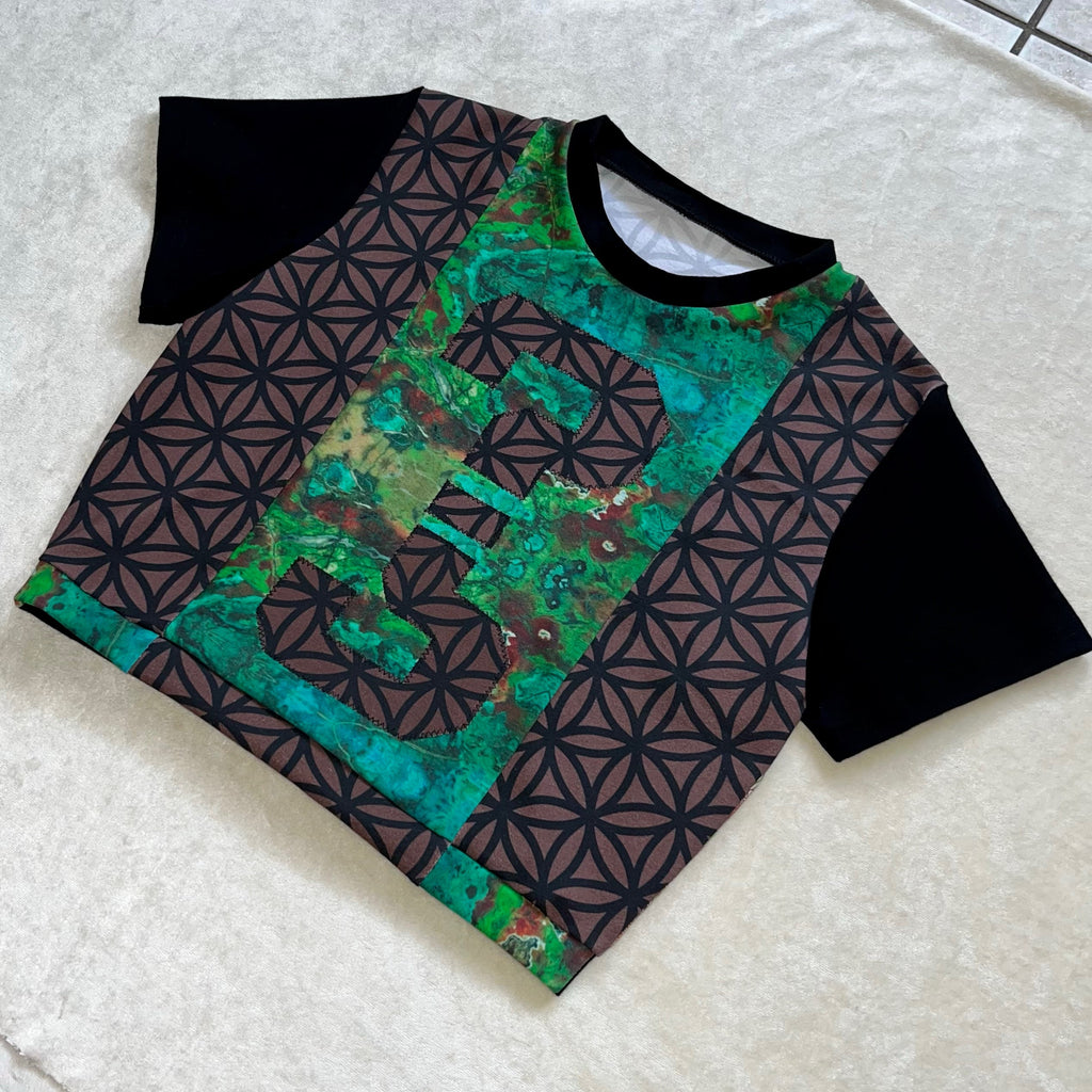 ?¿ Appliqué Cropped Tee S/M
