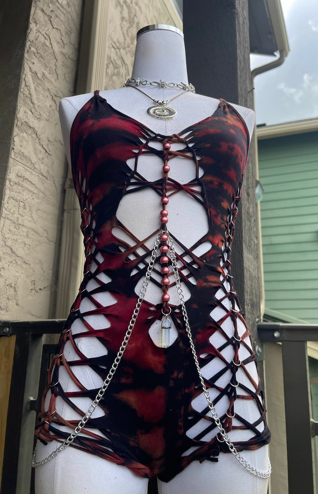 Midnight Ember Romper (ᴍᴀᴅᴇ ᴛᴏ ᴏʀᴅᴇʀ)