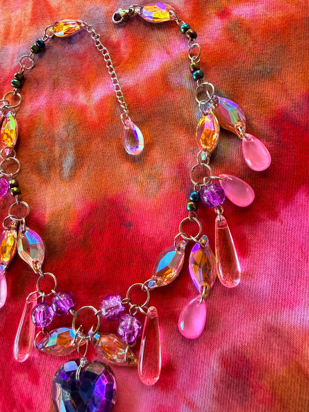 Acid Rain - Resin Crystal Charm Choker
