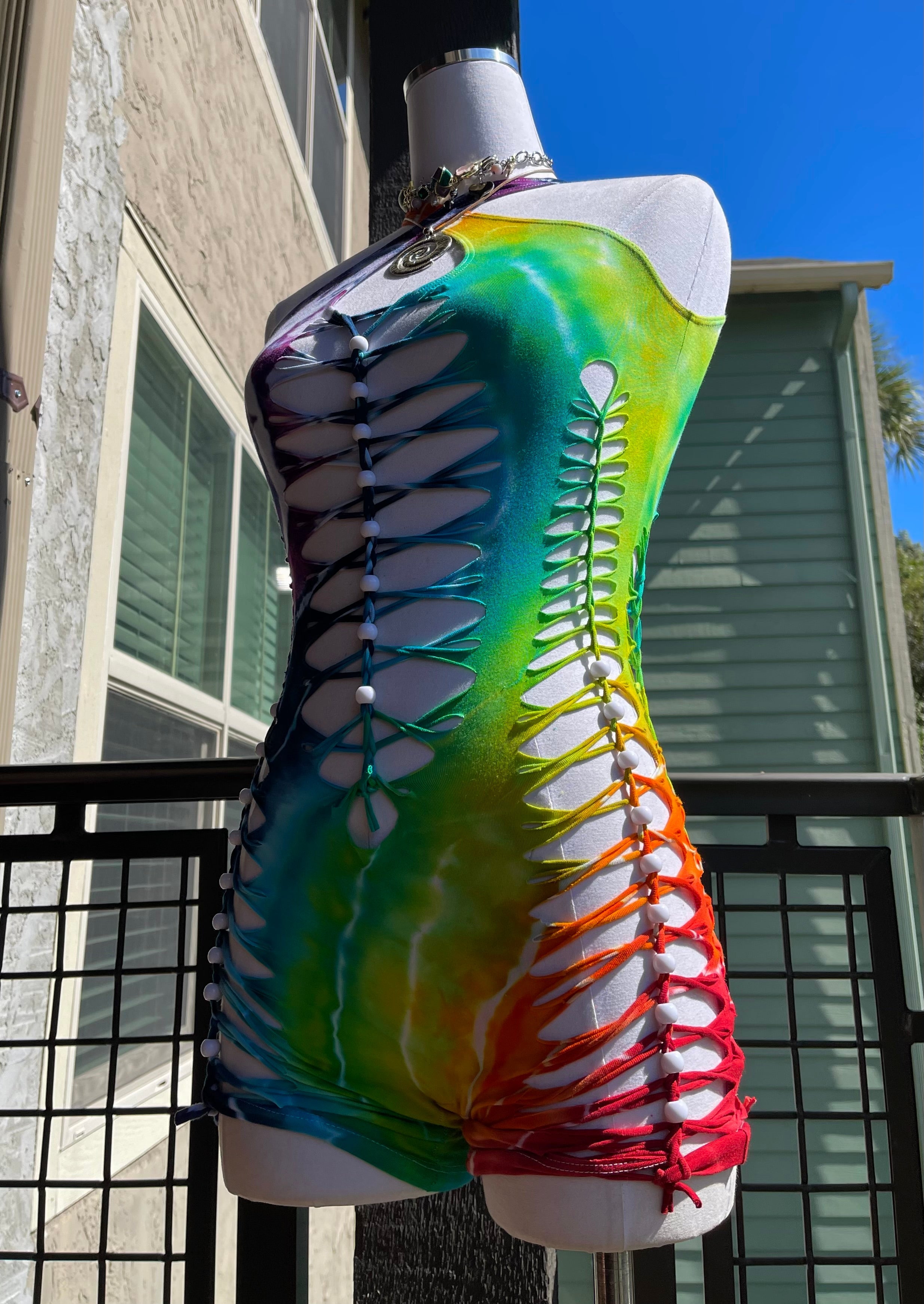 Rainbow Tie Dye Romper (ᴍᴀᴅᴇ ᴛᴏ ᴏʀᴅᴇʀ)