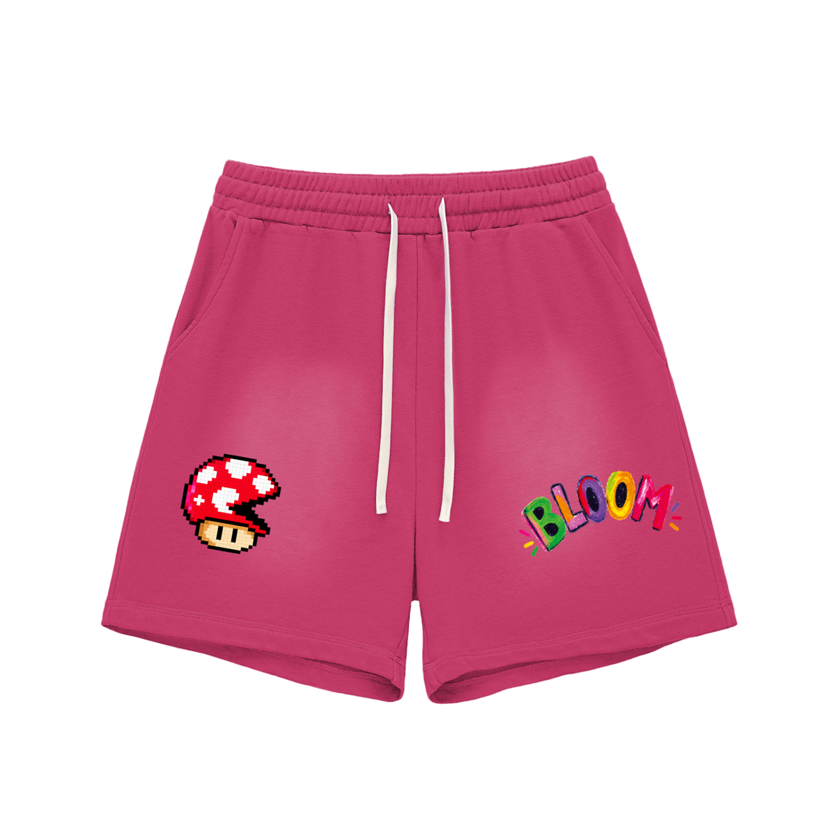 POV Sun Fade Raw Edge Cotton Unisex Shorts