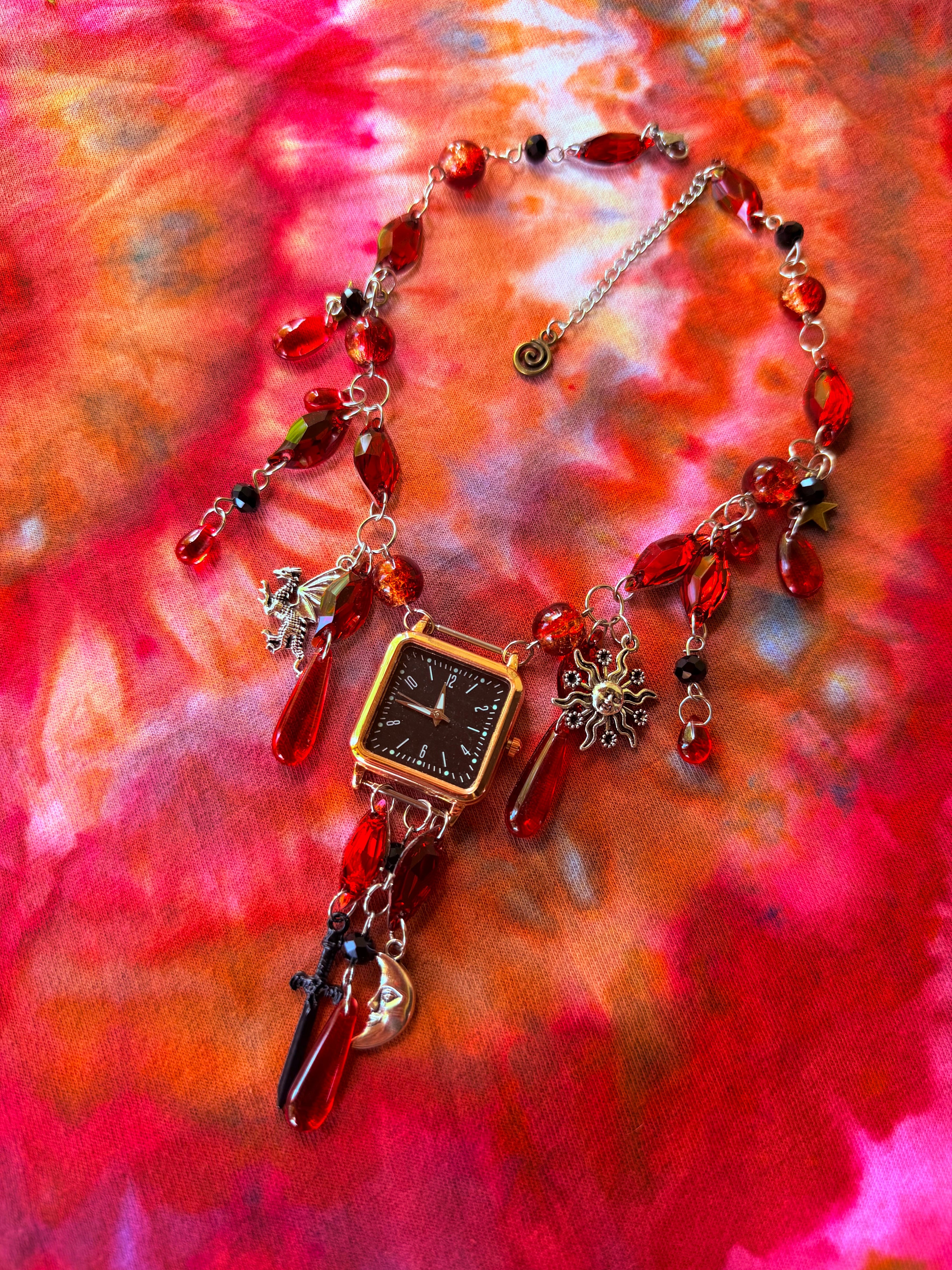 Devil’s Schedule - Resin Crystal Charm Choker