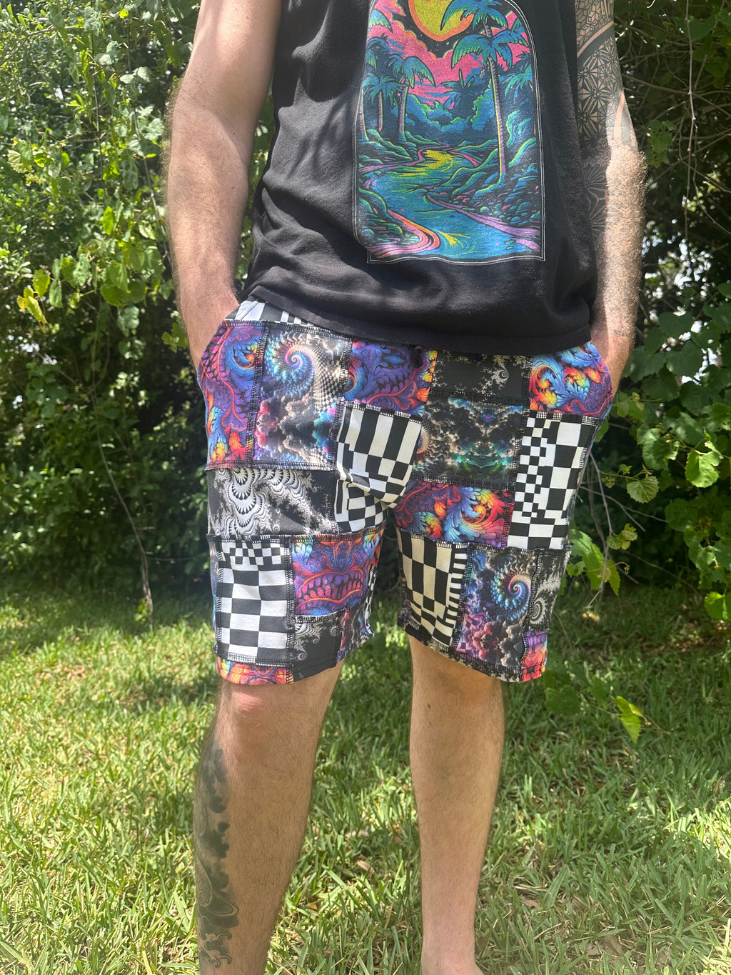 MTO Men’s Patchwork Shorts