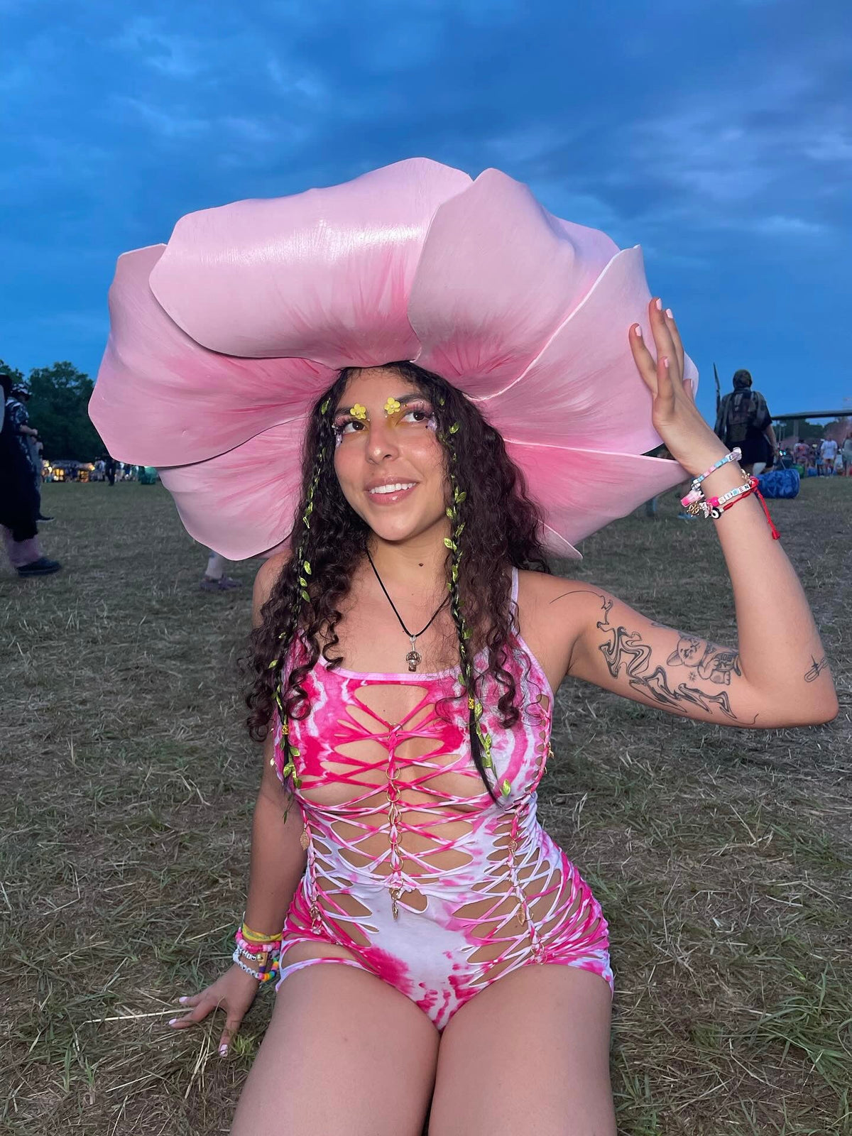 Gabriela Geode Tie Dye Romper (ᴍᴀᴅᴇ ᴛᴏ ᴏʀᴅᴇʀ)