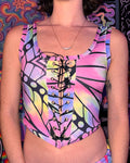 (READY TO SHIP) "Butterfly" Stretchy Corset- Size: Small/Medium