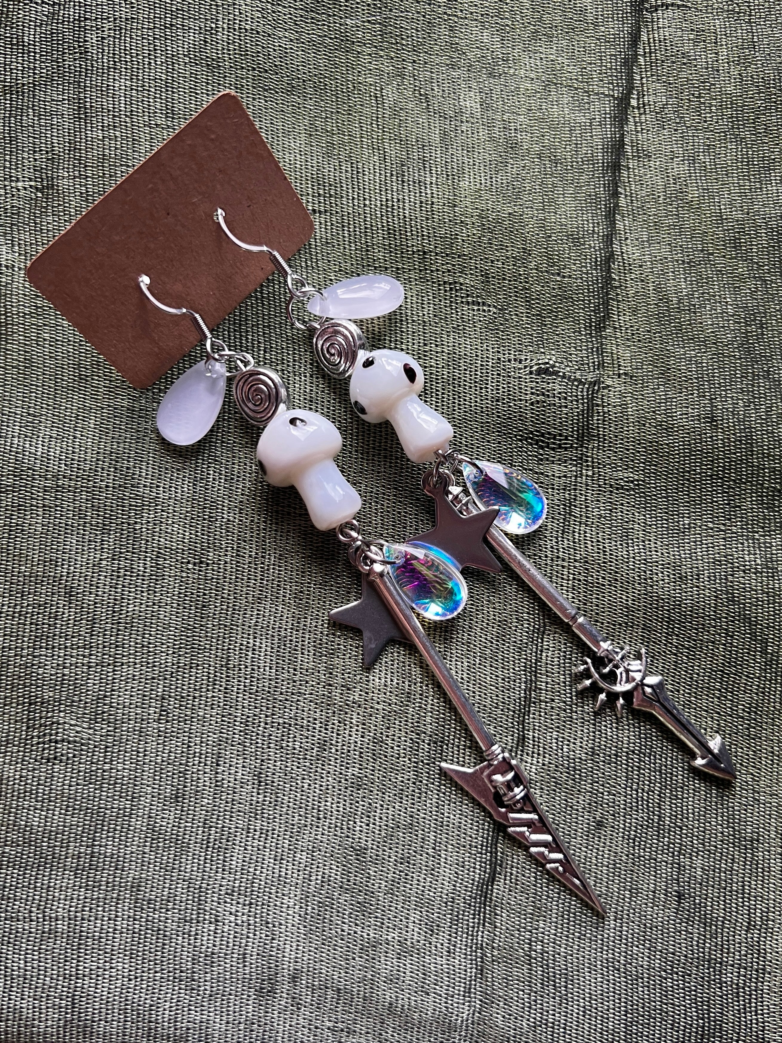 Puff the Magic Dragon - Large Wizard Weapon Earrings