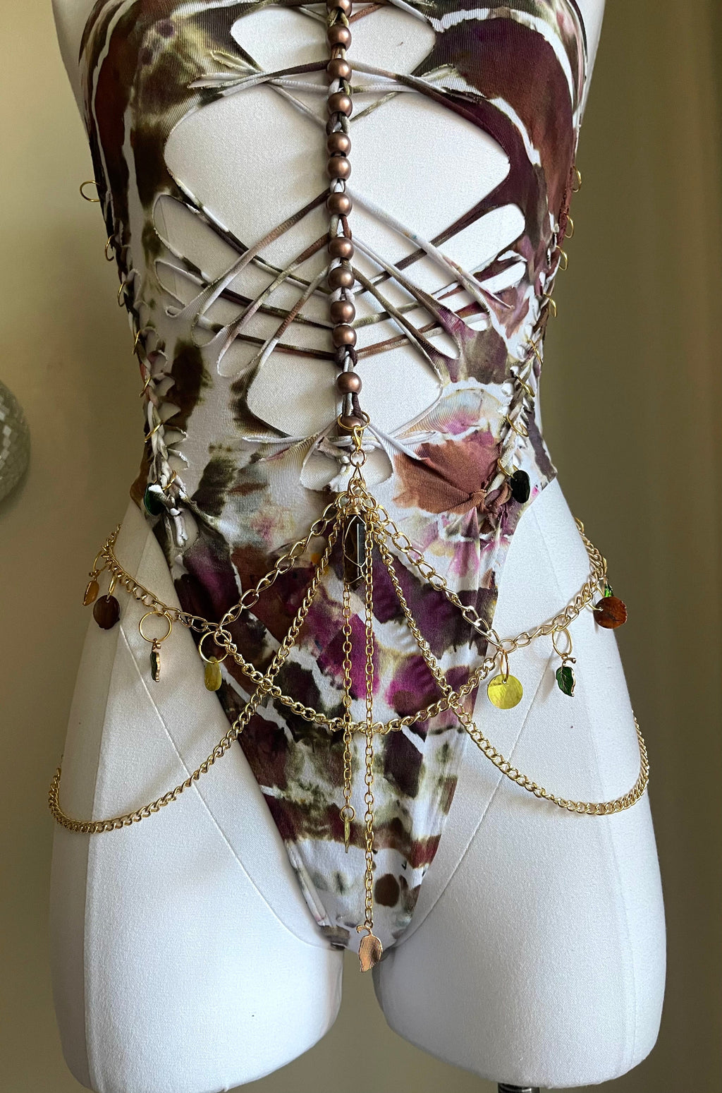Shiitake Mushroom Geode Bodysuit (ᴍᴀᴅᴇ ᴛᴏ ᴏʀᴅᴇʀ)