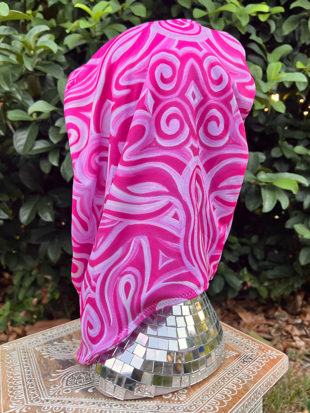 Reversible Rave Hood: "Princess" Hand-Painted Design (READY TO SHIP)