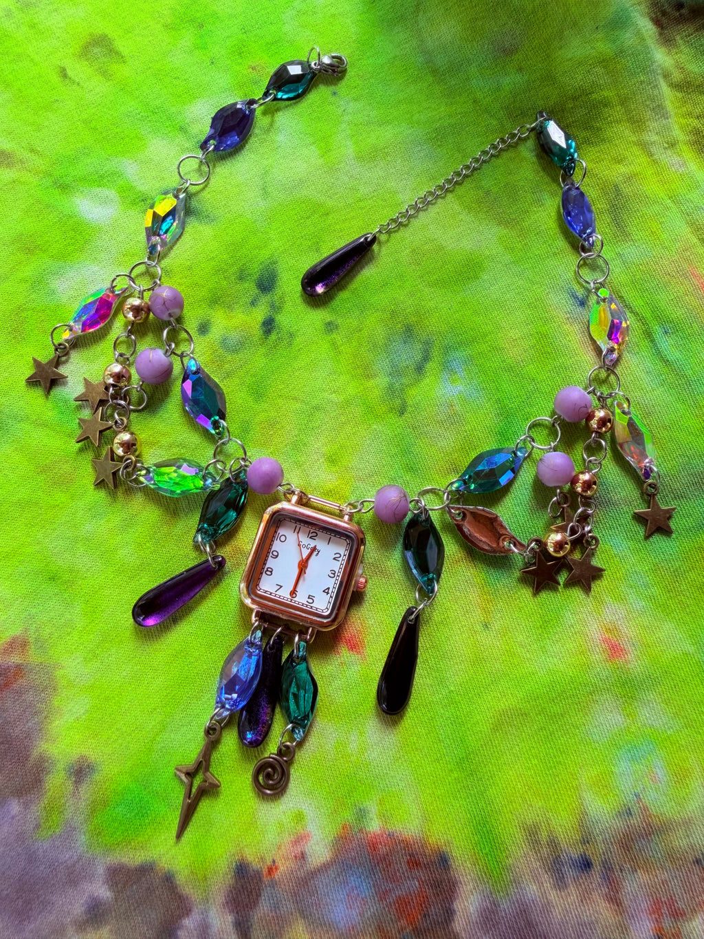 Time Wizard - Resin Crystal Charm Choker